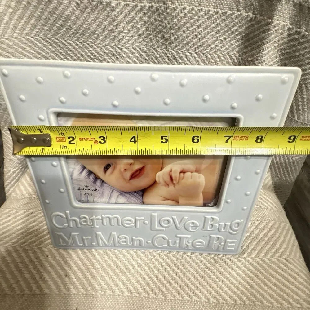 Hallmark Boy Blue Photo Frame - Holds 6 x 4 photo Charmer Mr.Man